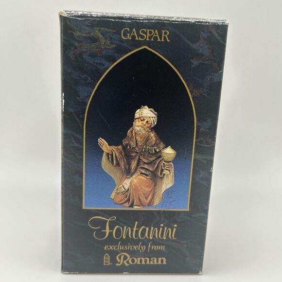 Fontanini GASPAR Wiseman 5" Heirloom Nativity Figure 72515 Italy 1992 - Picture 2 of 13
